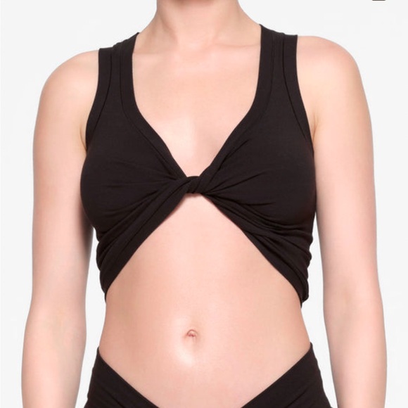 Cotton Twist Cropped Tank - Picture 2 of 7